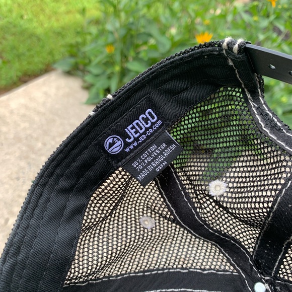 JEEP Camo black snapback mesh trucker cap hat American flag OSFM - Picture 7 of 9